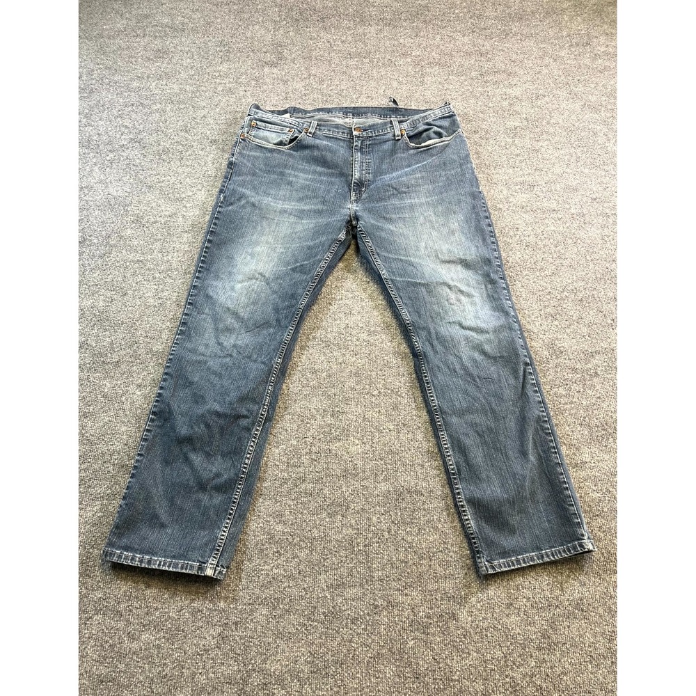Levi's 559 Jeans Mens 40x32 Blue Denim Medium Wash Relaxed Fit Straight Leg